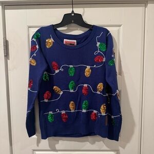 Tipsy Elves Women’s Christmas Lights Ugly Christmas Sweater Size XS